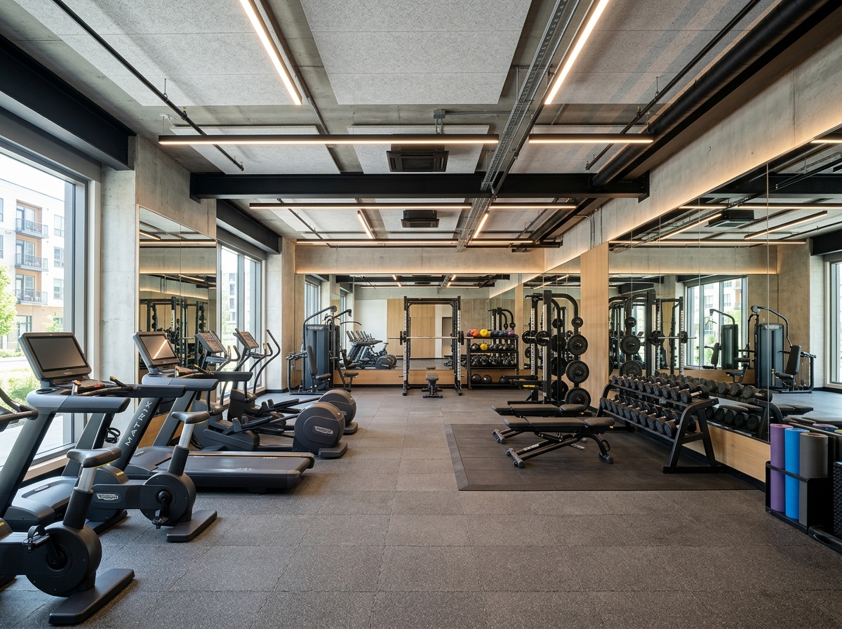 Modernes Fitnessstudio
